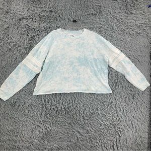 Hollister Shirt Womens Medium Tye Dye long Sleeve Crop Top Shirt